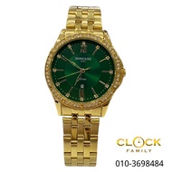 Roscani Green Dial Gold Stainless Steel Band Fashion Ladies Watch BLS115T7