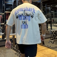Gym---Shark Lifting Club Sports Fitness Men's 100% Cotton T-Shirt