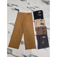 Alo imported soft jeans stretch thick embroidered culottes