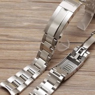 20mm 21mm 904L Watchbands For SUB DAYTONA NH35 NH36 Men Glide Lock Clasp Watch Strap Solid Stainless