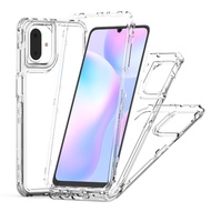Clear Casing for Samsung Galaxy A06 5G A 06 SamsungA06 SM-A066B Phone Case 3 in 1 Bumper Front Frame