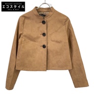 Vivienne Tam 2025 棕色人字紋網紗蕾絲拼接外套，38 碼 [二手]