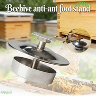NG1ZX Hive Stand, Ant-Proof Sturdy Beehive Stand Feet, Durable Stainless Steel Adjustable Bee Hive T