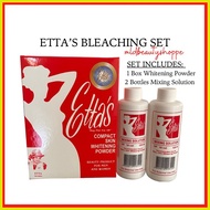 ❡ ▼ △ Original ETTA'S Bleaching Set w/ 1 Box Skin Whitening Powder & 2 Mixing Solution