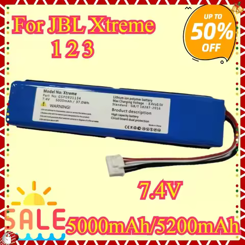 Speaker Battery For Harman Kardon Onyx Studio For JBL Charge Boombox Xtreme 1 2 3 Go Play Onyx Mini
