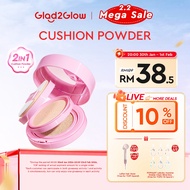 Glad2Glow Perfect Pair Cushion Powder Foundation Hydrating Cushion+Powder Matte High Coverage Oil Co