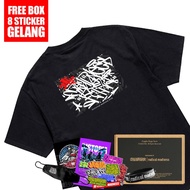 [ Free Box of 8 Bracelet Stickers ] Radical Madness Historical | Unisex Black T-Shirt Distro Combed 