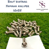 M10x25 Star Bolts Yamaha M10x25 caliper star bolts 2PCS star caliper bolts