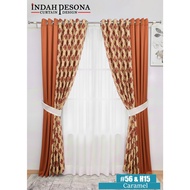 indahpesona.my - Iris 56# | Hebe H15 | Mix Semi Blackout Polyester Ready Made Soft Touch Hook Eyelet