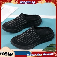 [35-42]lightweight women plus size Half shoes mesh Slip on Shoes Causal shoes for women