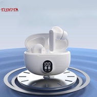 [tishita] Wireless Earbuds Headset Lightweight LED Display for Running Sport Gym