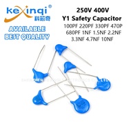 (5pcs) Y1 Safety Capacitor 100PF 220PF 330PF 470PF 680PF 1NF 1.5NF 2.2NF 3.3NF 4.7NF 10NF 250V 400V 