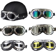 Professional Vintage helmet glasses Retro motorcycle rider goggle 5 color available glasses wear Jet