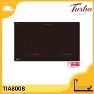 Turbo Italia TIA800B 75cm 2 zones induction hob with touch control