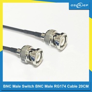 New BNC Male Plug Switch BNC Male Plug RG174 jumper Cable 20CM