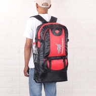 Korean Style Large Capacity 90L Double Shoulder Bag for Men Outdoor Travel Hiking Backpack Bottom Zi