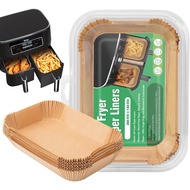 100 Pcs Ninja Air Fryer Liners Disposable, Non-Stick Parchment Paper for Ninja DZ201, DZ401, DZ550 &