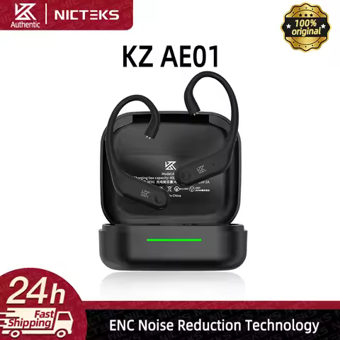 KZ AE01 Upgrade Wireless Cable Bluetooth-compatible 5.4 Ear Hook C PIN Connector With Charging Case 