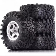 2.2 RC Crawler Tires and Metal Beadlock Wheels 4PCS  for 1/8 1/10 CROSSRC EMO YK4083 4082 H8H  RC Cr
