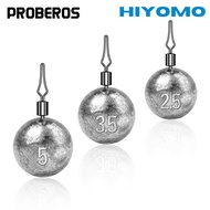 PROBEROS 10PCS/lot Round Shape Drop Shot Fishing Lead Sinker 2.5g 3.5g 5g 7g 10g 14g 20g Fishing Wei