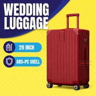 Luggage Bag 29 Inch ABS Bagasi Besar Murah Wedding Suitcase Dowry Lightweight Trolley Travel Holiday