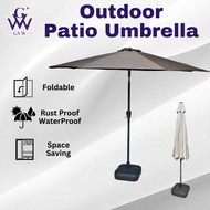 GVW Payung Lipat Payung Camp Payung Niaga Patio Umbrella Tent Khemah Camping Waterproof Camping Tent