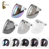 [kokiya] Windproof 3 Snap Visor Shield for Open Helmets Windscreen Cap Wind Shield Len