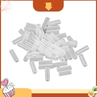 darcyProtective Cover for Bead Chain 50Pcs Anti-Lost Transparent DIY KeyRing 1.5cm/0.59in to Prevent