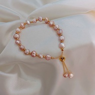 String Pearl Girl Design Red Niche Hand Sister Bracelet Bracelet Token Jewelry Net Natural Honey Bar