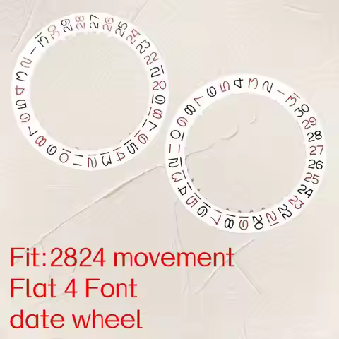 Customized Watch Parts 2824 Movement Calendar Wheel RLX Font Date Open Font Date at 3 Position Repla