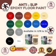 [MATTE &amp; GLOSS] 1L//5L ANTI - SLIP EPOXY FLOOR PAINT [HEAVY DUTY] PROTECTIVE &amp; WATERPROOF COATING . Epoxy Floor Paint