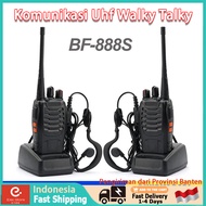 2 Unit HT Walkie Walky Baofeng BF 888S / Baofeng Handy Talky Radio HT/ Jarak Jauh 5KM Walky Handy Talky Murah / Radio HT Walkie Talkie Walky , Walkie Talkie Waterproof Portable With Charger / Headset