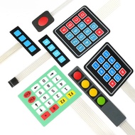 1*2 3 4 5 Key Button Membrane Switch 3*4 4X5 Matrix Array Keyboard 1X6 Keypad with LED Control Panel