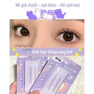 SUPER NATURAL SMALL ORIGINAL SUPER PURE MUSE Loose Fiber False Eyelashes - 40 PCS/SET - BQI FAKE las