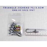 MFR TRIANGLE JIGHEAD 7gram (3.5cm) untuk soft plastic 6cm-7cm