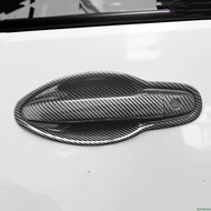 FUNDUOO ฝาครอบที่จับประตูรถคาร์บอนไฟเบอร์ฝาครอบขอบชามสำหรับ Honda CR-V CRV 2012 2013 2014 2015อุปกรณ์แต่ง2016