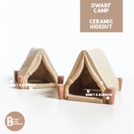 Dwarf Camp Camping Hideout/HEDGEHOG PLANET hamster Ceramic House