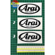 ARAI HELMETS (WITH MATTE LAMINATED/GLOSS LAMINATED/NON LAMINATED) STICKER PRINTING HELMETS DESIGNS