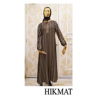 Abaya Hikmat A8847-12 Original Gamis Set Hijab Baju Muslim Wanita Elegan By Abayahikmat_yunitabutik