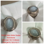 MONSTONE MOON BIDURI STONE RING