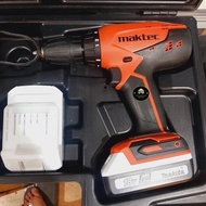 mesin bor baterai cordless dril 13mm maktec gtool