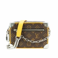 Louis Vuitton 展示品 Mini Soft Trunk 帆布印花拉鍊斜背包(M12767-黑)