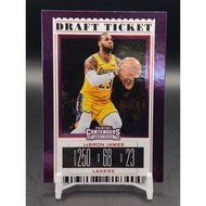 Panini Contenders 2019 Draft Ticket Lebron James Red Border Foil Parallel nba card
