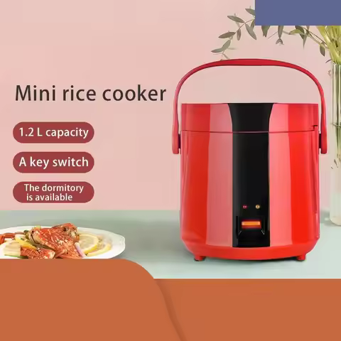 1.2L Mini Rice Cooker 220V Electric Cooking Machine Automatic Household Kitchen Cooker 1-2 Person Sm