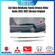 Original Chrome Rear Window List for Toyota Avanza Veloz Xenia 2012-2021 Avanza Accessories