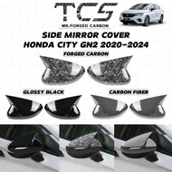 TCS HONDA CITY RS GN2 HATCHBACK 2020-2024+ SHINNING CARBON FIBER SIDE MIRROR COVER ACCESSORIES GN6 G