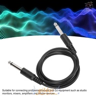 GILDAI 2PCS 6.35mm To 6.35mm Single-channel, Plug and Play Flexible Guitar Instrument Cable, Low Los