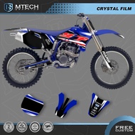 DSMTECH Team Graphics Background Decal Sticker Kits Custom For YAMAHA YZ250F YZ450F 2003 2004 2005 Y