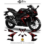 Striping YAMAHA R15V4 MOTIF 2 / SEMIFULL / STOCK / DECALS / R15 / R15 V4 / STICKER YAMAHA R15 V4 / M