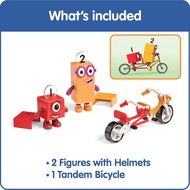 Official hand2mind Numberblocks Bike Adventure Toy Set with One and Two Action Figures Math Learning